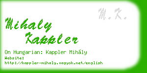 mihaly kappler business card